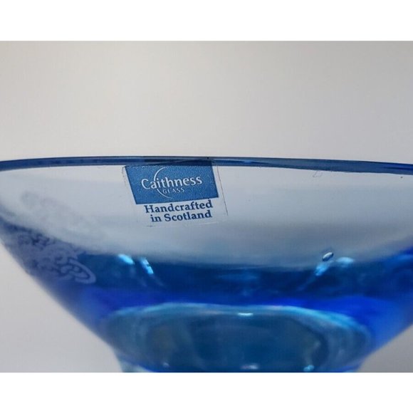 Rare Vintage Celtic Myths Collection by CAITHNESS Glass Candle Holder Scotland - Picture 5 of 9